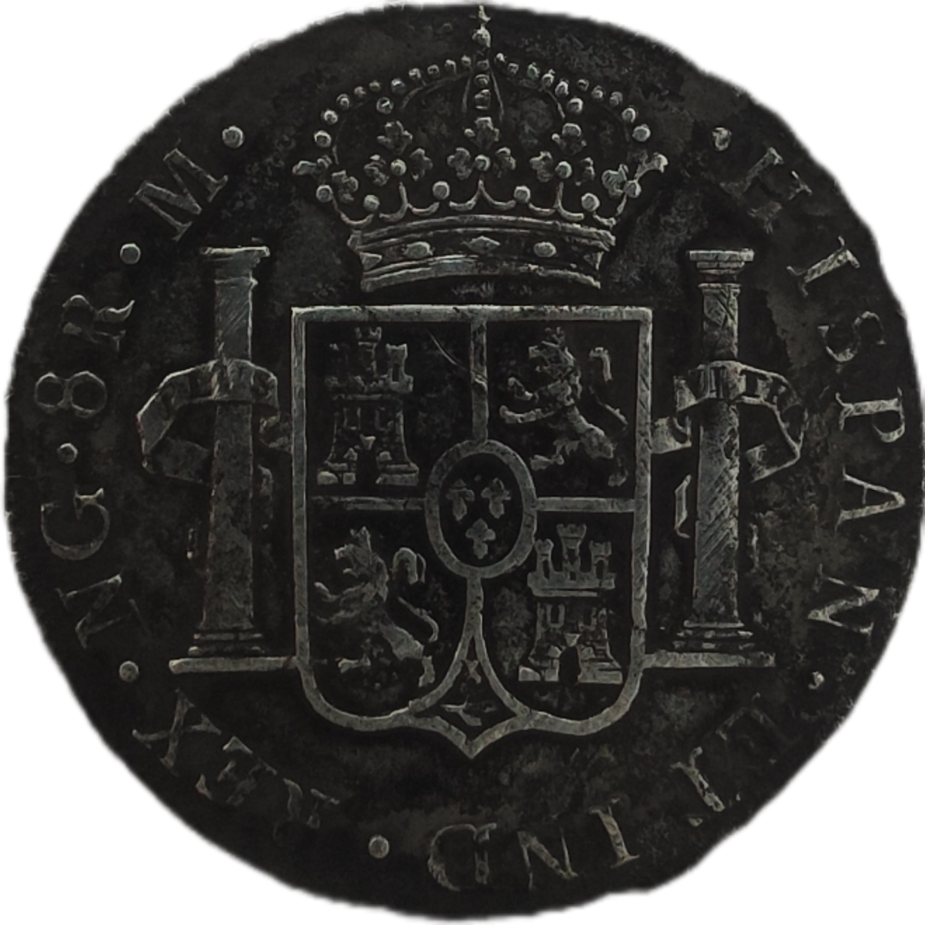 8 Reales Carlos IV 1806 Nueva Guatemala