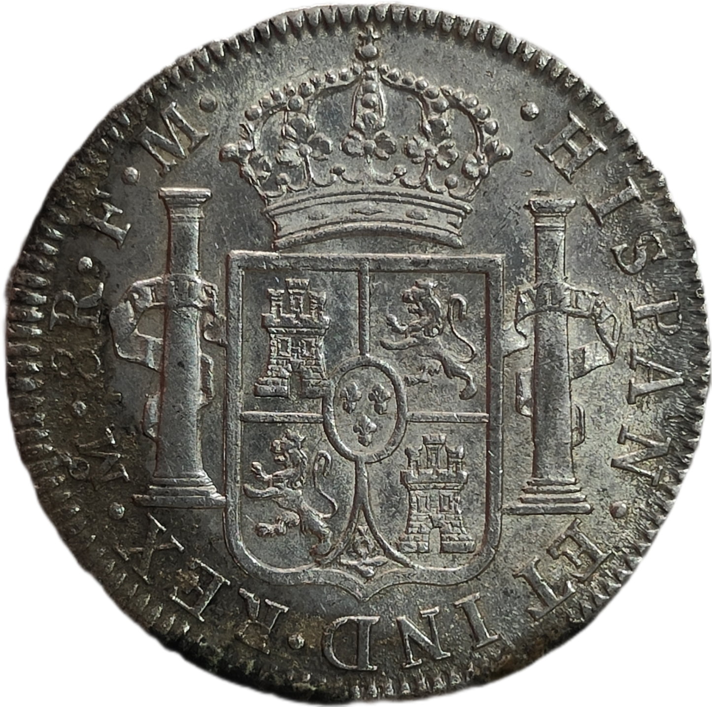 8 Reales Carlos IV 1795 México EBC -Brillo original-