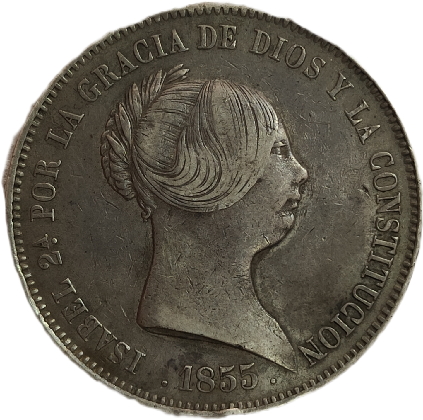20 Reales Isabel Segunda 1855 Madrid