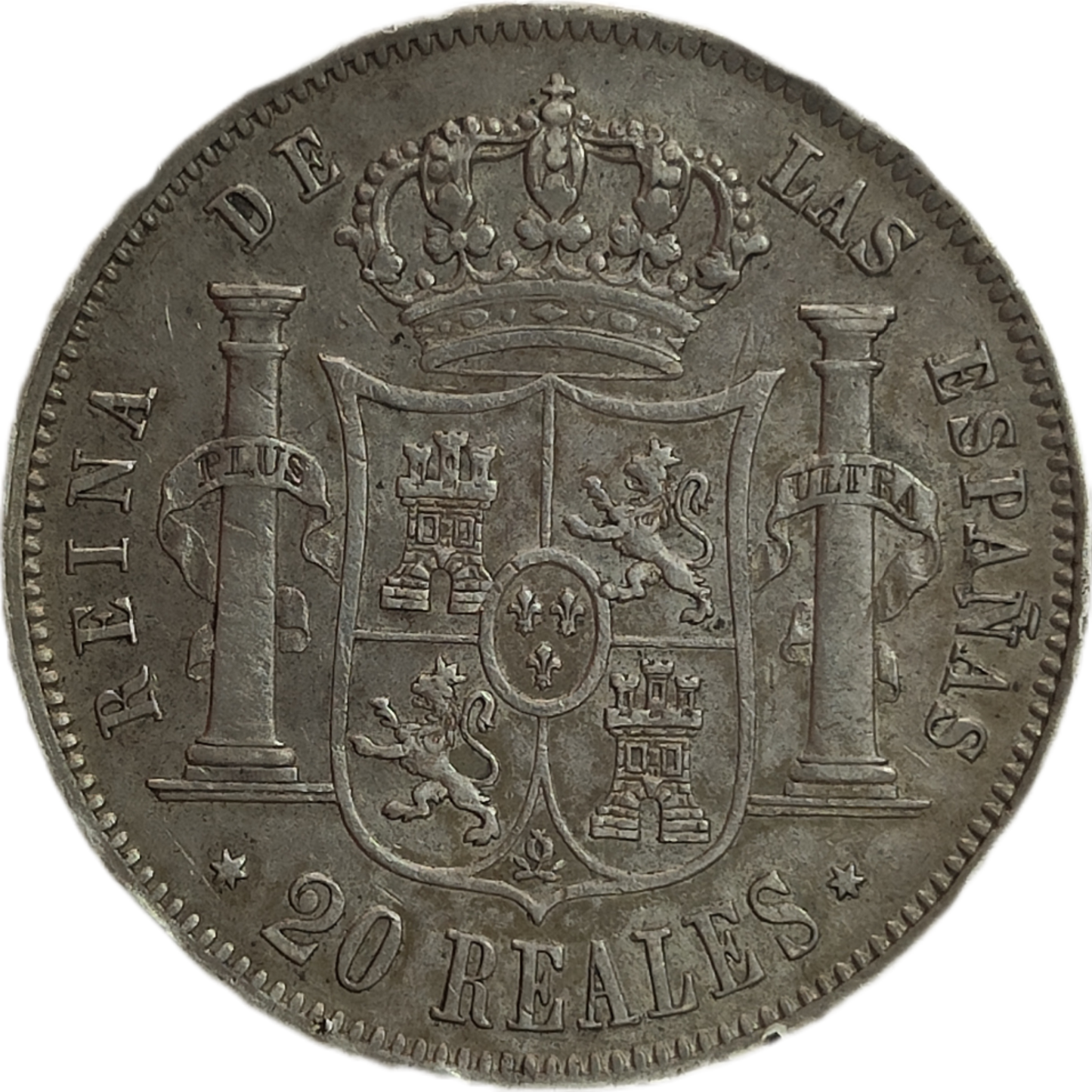20 Reales Isabel Segunda 1855 Madrid