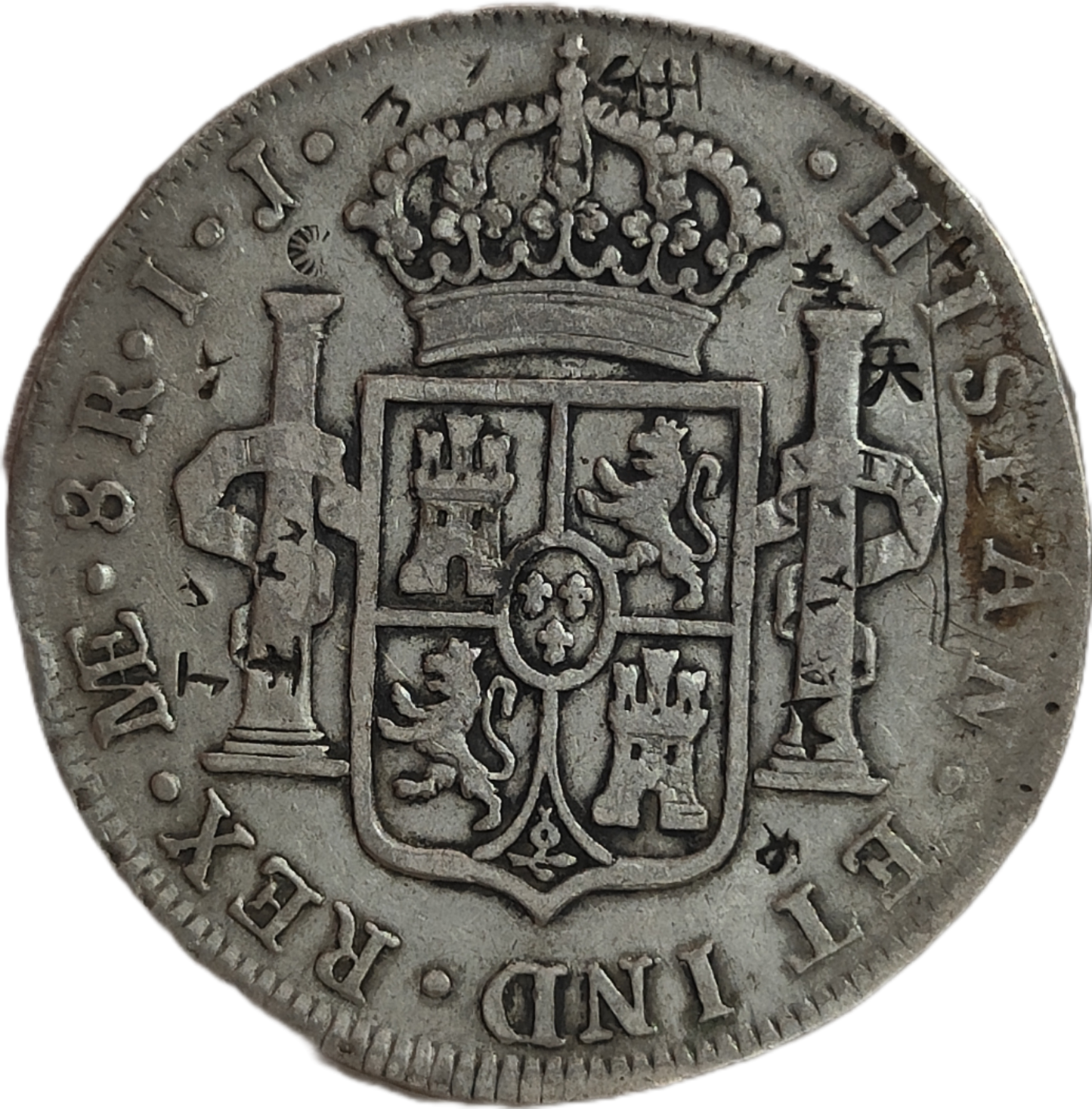 8 Reales Carlos IV 1791 Lima - Resellos Chinos -
